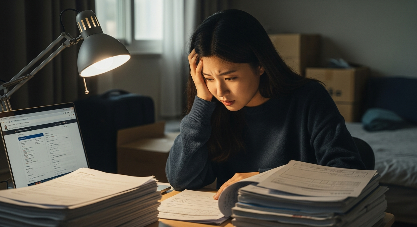 한국 유학생 서류 처리